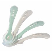 Set 4 lingurite silicon +8 luni Beaba Sage Green ERFB913555