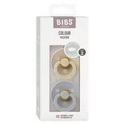 Bibs - set 2 suzete colour latex, tetina simetrica, 6 luni +-vanilla/cloud bbb2221420