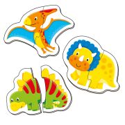 Baby puzzle: dinozauri (2 piese)