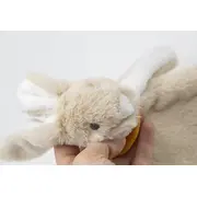 Jucarie atasament bebelusi Iepuras, BabyJem, cu sistem prindere suzeta (Culoare: Gri) JEMbj_8132