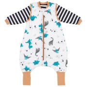 Sac de dormit cu picioruse si maneca lunga detasabila Jurassic 80 cm + manseta 2.5 Tog BBXEU891-25FSN