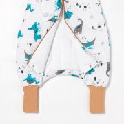Sac de dormit cu picioruse si talpa antiderapanta Jurassic 70 cm + manseta 1.0 Tog BBXEU890-10FN