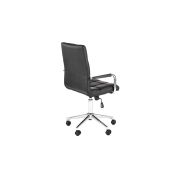 Scaun birou ergonomic, hm gonzo 2, cadru cromat, tapiterie piele ecologica, mecanism de balans, roti pivotante, 90 kg, negru drm4760