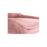 Scaun birou copii hm rico, ergonomic, stofa tip catifea, cadru polipropilena, inaltime reglabila, 100 kg, roz drm9682