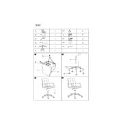 Scaun birou copii sl q022, ergonomic, cadru otel, stofa, inaltime ajustabila, rotire 360 ˚, 90 kg, gri drm8871
