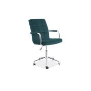 Scaun birou copii sl q022 verde velvet drm9601