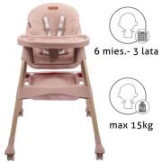 Scaun de masa 2 in 1 kidwell karimi - roz edeedikrwykar01a0