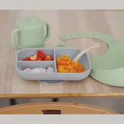 Set de masa silicon Beaba Essentials Grey/Sage Green ERFB913556