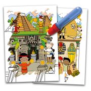 Water magic: carte de colorat vanatoarea de comori