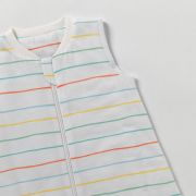 Sac de dormit cu picioruse si talpa antiderapanta Rainbow Stripes 130 cm + manseta 1.0 Tog BBXCJ586-10FN