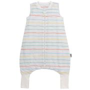 Sac de dormit cu picioruse si talpa antiderapanta Rainbow Stripes 70 cm + manseta 1.0 Tog BBXCJ580-10FN