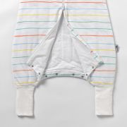 Sac de dormit cu picioruse si talpa antiderapanta Rainbow Stripes 70 cm + manseta 1.0 Tog BBXCJ580-10FN