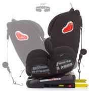 Scaun auto chipolino journey 0-36 kg ebony cu sistem isofix si sezut rotativ hubstkjr02301eb