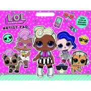 Bloc de colorat LOL Surprise Artist Pad cu stickere Alligator AB3072LOLAR2 BBJAB3072LOLAR2_Initiala