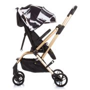 Carucior chipolino twister black white cu sezut rotativ hublktw02301bw