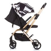 Carucior chipolino twister black white cu sezut rotativ hublktw02301bw