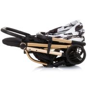Carucior chipolino twister black white cu sezut rotativ hublktw02301bw