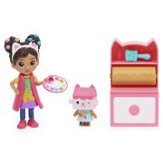 GABBYS DOLLHOUSE SET PAPUSA 9.7CM CU PISICUTA STUDIOUL DE ARTA A LUI GABBY VIV6060476_20130493