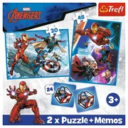 PUZZLE TREFL 2IN1 MEMO AVENGERS EROII IN ACTIUNE VIV93333