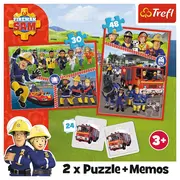 PUZZLE TREFL 2IN1 MEMO POMPIERUL SAM ECHIPA POMPIERILOR VIV93334