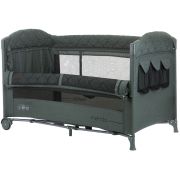 Patut pliabil chipolino merida aloe linen cu laterala culisanta hubkosimer0233al