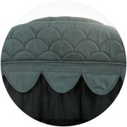 Patut pliabil chipolino merida aloe linen cu laterala culisanta hubkosimer0233al