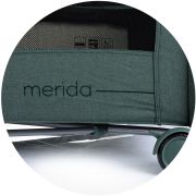 Patut pliabil chipolino merida aloe linen cu laterala culisanta hubkosimer0233al