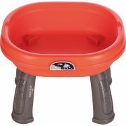 Masuta interactiva 2 in 1 pentru bebelusi, Educationala, Cu lumini si sunete, Cu panou detasabil si reversibil, Partea reversibila pentru Lego Duplo, Fun Table, Free2Play, Dimensiuni 35.5 cm x 31 cm x 41.5 cm, Multicolor BYN46873