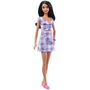 PAPUSA BARBIE FASHIONISTA BRUNETA CU ROCHIE MOV VIVMTFBR37_HJR98
