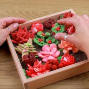 Set creatie Wood &amp; Craft - Succulents, 21*21cm - Passion KRTOK10011
