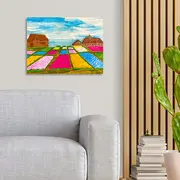 Set pictura 3D cu argila usoara, 30*40cm - Flowers KRTOK10001