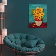 Set pictura 3D cu argila usoara, 30*40cm - Sunflowers KRTOK10008