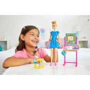 BARBIE CARIERE SET MOBILIER CU PAPUSA BLONDA PROFESOARA VIVMTDHB63_HCN19