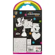 Carte de colorat neon cu 5 carioci incluse Grafix GR150079 BBJGR150079_Povesti