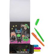 Carte de colorat neon cu 5 carioci incluse Grafix GR150079 BBJGR150079_Spatiu