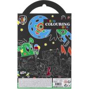 Carte de colorat neon cu 5 carioci incluse Grafix GR150079 BBJGR150079_Spatiu