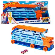 HOT WHEELS MEGA TRANSPORTATOR MASINI SI PISTA DE LANSARE VIVMTHDY92