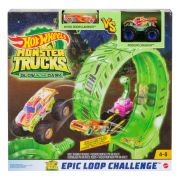 HOT WHEELS MONSTER TRUCK PISTA CASCADORILOR IN BUCLA FOSFORESCENTA VIVMTHBN02