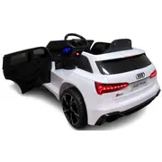 Masinuta electrica cu telecomanda audi rs6 r-sport - alb edeediaudirs6alb