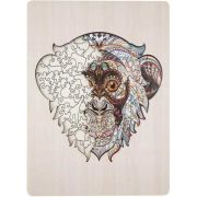 Puzzle Lemn Maimuta, 133 piese, 30x22.5 cm Grafix GR400073 BBJGR400073_Initiala