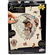 Puzzle Lemn Maimuta, 133 piese, 30x22.5 cm Grafix GR400073 BBJGR400073_Initiala