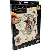 Puzzle Lemn Maimuta, 133 piese, 30x22.5 cm Grafix GR400073 BBJGR400073_Initiala
