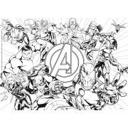 Puzzle de colorat -  avengers (60 de piese)