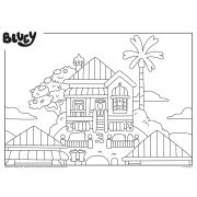 Puzzle de colorat - bluey si ora de povesti (24 piese)