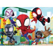 Puzzle de colorat - paienjenelul marvel și prietenii lui uimitori (24 de piese)