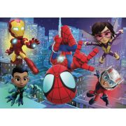 Puzzle de colorat - paienjenelul marvel si prietenii lui uimitori (48 de piese)