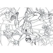 Puzzle de colorat - spiderman (60 de piese)