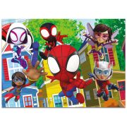 Puzzle de colorat maxi - paienjenelul marvel si prietenii lui uimitori (4 x 48 de piese)