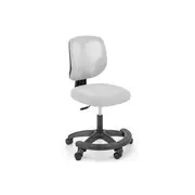 Scaun birou copii hm nani, ergonomic, inaltime ajustabila, suport picioare, fara cotiere, mesh, 80 kg, gri drm10066