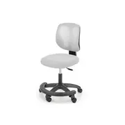 Scaun birou copii hm nani, ergonomic, inaltime ajustabila, suport picioare, fara cotiere, mesh, 80 kg, gri drm10066